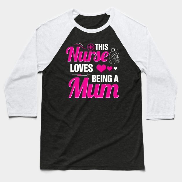 Loves being a mom Baseball T-Shirt by Tee-ps-shirt